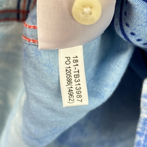 Tommy Bahama‎ Relax Ocean Tides Breezer Linen Shirt Large Tropical Breathable - Picture 12 of 14